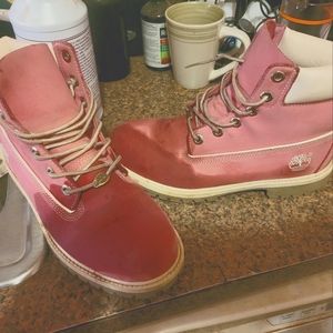 Pink timberland